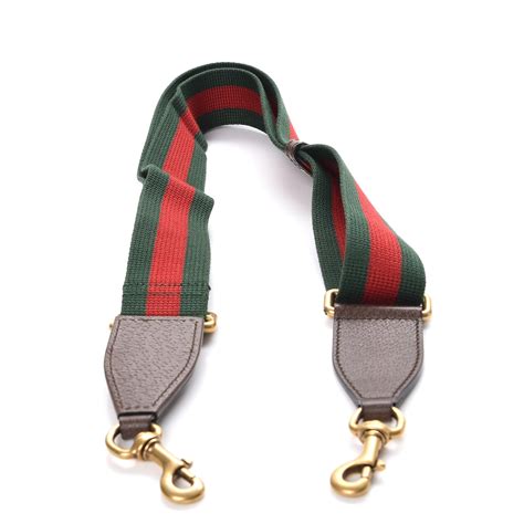 Gucci straps green and red